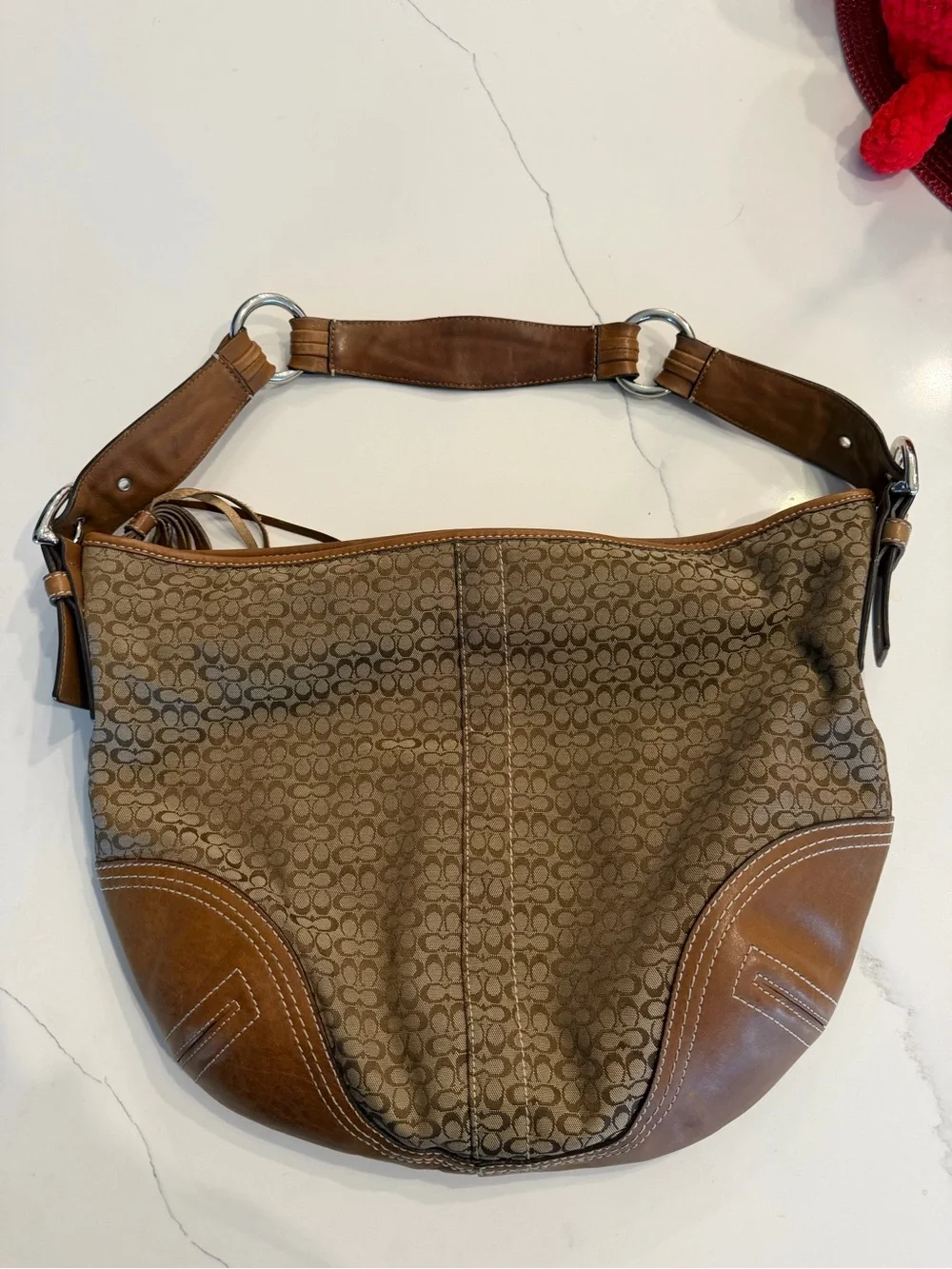 Coach Vintage Y2K Signature Hobo Handbag